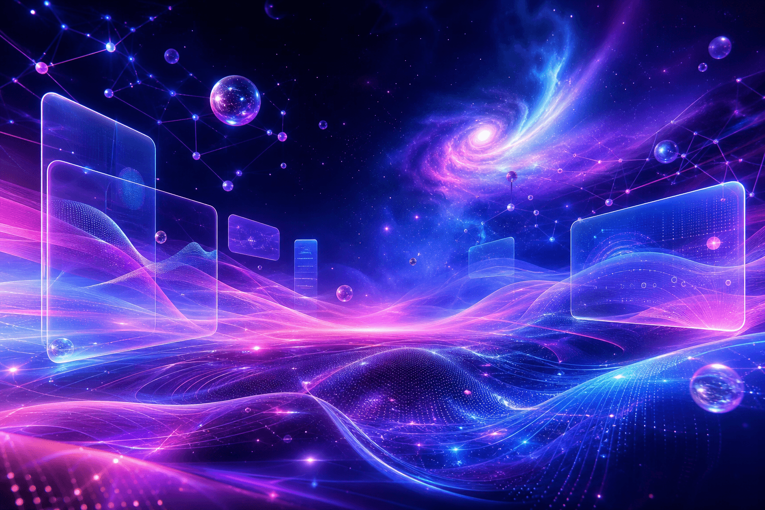 渐变浮光风 · 量子极光网络